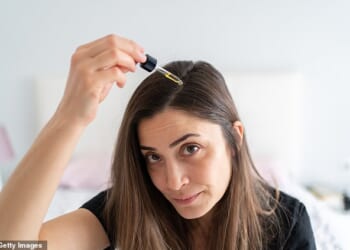 Researchers from Taipei, Taiwan tested a serum combining caffeine, panthenol (a common moisturizer), fibroblast growth factor 7, a protein that supports hair-producing cells, and insulin-like growth factor 1, a protein that promotes follicle development (stock image)