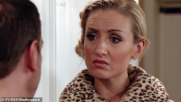 The actress who plays Eva Price in Coronation Street revealed that she has been juggling a condition after leaving the soap and joining Strictly in 2019 (pictured on Corrie in 2017)