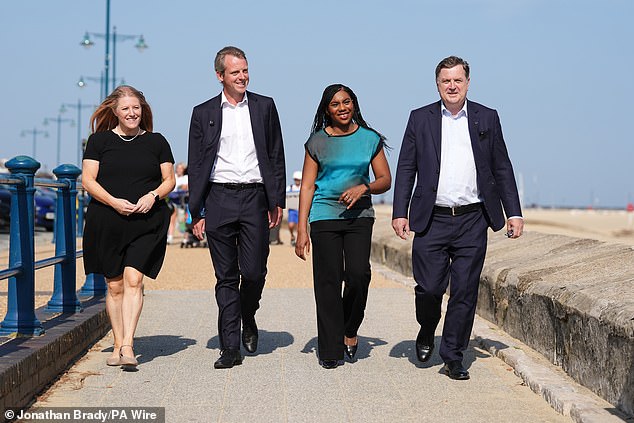 Donna Jones, the Conservative candidate for mayor of Hampshire (above left), warned of 'monumental' 'long-term harm at a time when the economy is already under enormous strain.