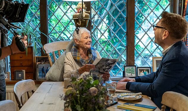 Dame Judi Dench, 91, became emotional as she reflected on the loss of her late husband Michael Williams in a candid new documentary, Tea With Judi