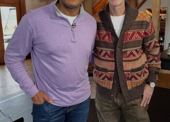 James Van Der Beek is addressing his weight loss after fans were shocked to see his frail frame months ago; pictured with the Today show's Craig Melvin