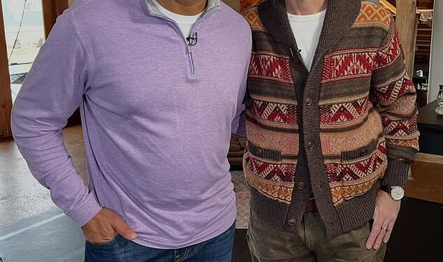 James Van Der Beek is addressing his weight loss after fans were shocked to see his frail frame months ago; pictured with the Today show's Craig Melvin