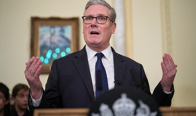 Sir Keir Starmer, pictured on Tuesday, is said to have torn up wish lists submitted by military chiefs raising concerns about 'affordability'