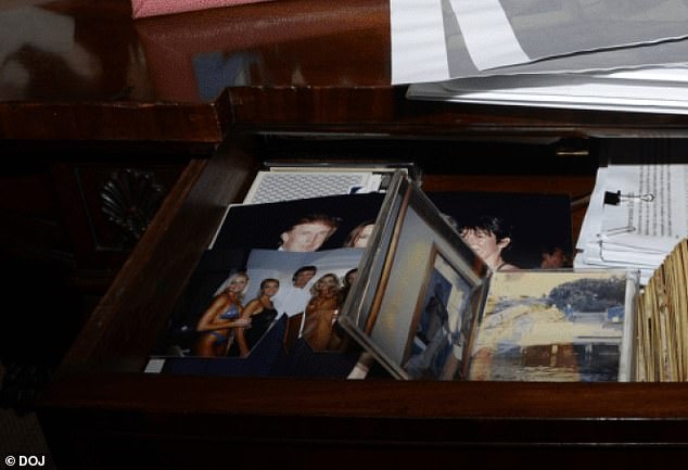 The missing files, which were available Friday, contained a photo of Trump, alongside Jeffrey Epstein, Melania Trump and Epstein's longtime associate Ghislaine Maxwell. Another showed the president posing with a group of women