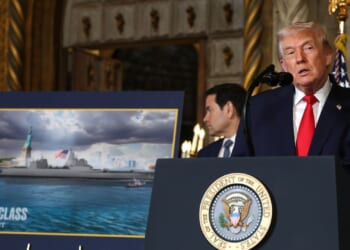 Don announces the Trump-class 'battleship' which will have lasers & be '100-times more powerful than previous warships'