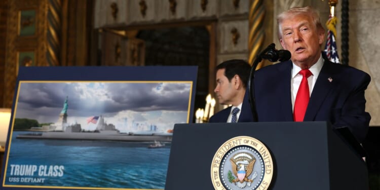 Don announces the Trump-class 'battleship' which will have lasers & be '100-times more powerful than previous warships'