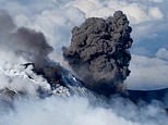 Dramatic moment Italy's Mount Etna shoots up thick plumes of volcanic ash triggering aviation warning 