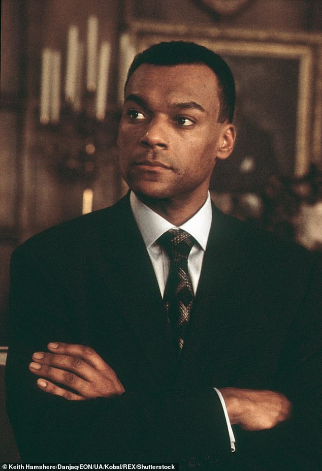 Salmon featured in three James Bond films with Pierce Brosnan in the starring role as 007, including 1999's The World Is Not Enough (pictured)