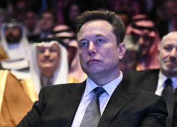 Business mogul Elon Musk, pictured in a November file photo from a U.S.-Saudi investment forum.