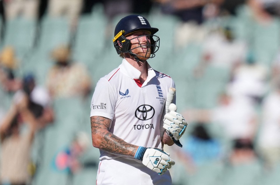 England's Ben Stokes walks off the field at stumps on day 2 of the Third Test.