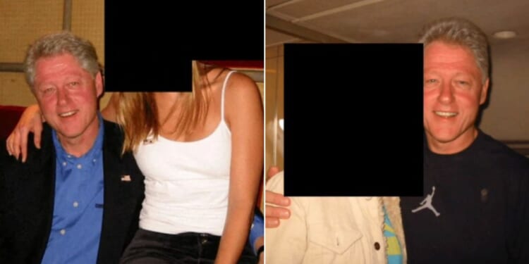 Many noticed that former President Bill Clinton showed up in several photographs released Friday as part of the Department of Justice's Jeffrey Epstein document dump.