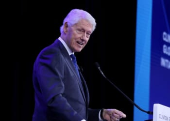 Bill Clinton speaks onstage during the Clinton Global Initiative 2025 Annual Meeting at New York Hilton Midtown on Sept. 24, 2025, in New York City.