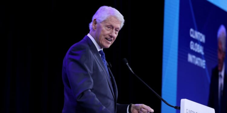 Bill Clinton speaks onstage during the Clinton Global Initiative 2025 Annual Meeting at New York Hilton Midtown on Sept. 24, 2025, in New York City.