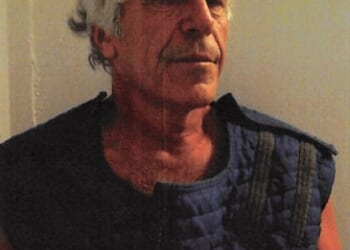 Jeffrey Epstein is pictured after an apparent suicide attempt in July 2019