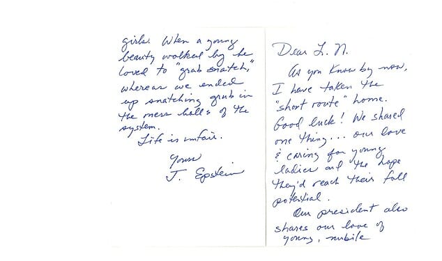 Newly released Epstein files from the Department of Justice have revealed the disgraced financier's last correspondence before he was found dead in his cell