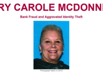Mary Carole McDonnell is wanted by the FBI for a series of alleged bank fraud cases between 2017 and 2018 in Los Angeles, California.