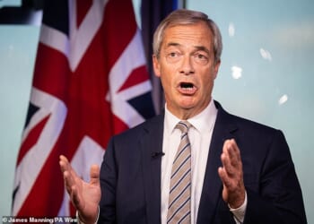 Mr Farage told The Mail on Sunday that a Reform administration would focus on members of the Civil Service ‘blob’ that failed to weed out dangerous asylum-seekers