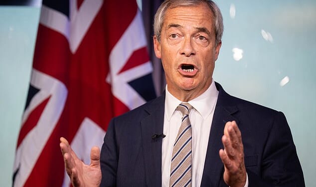 Mr Farage told The Mail on Sunday that a Reform administration would focus on members of the Civil Service ‘blob’ that failed to weed out dangerous asylum-seekers