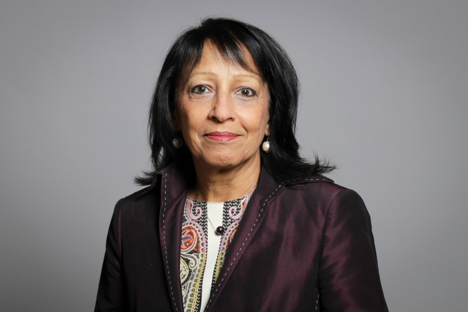 Portrait of Baroness Kishwer Falkner of Margravine.
