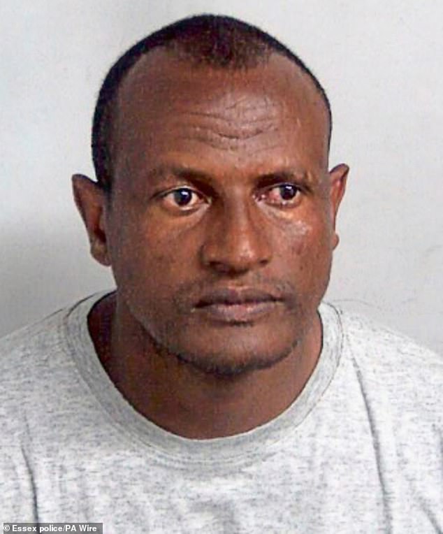 Hadush Kebatu (pictured) tried to kiss a 14-year-old schoolgirl  in Epping, Essex, and then groped a woman who came to her aid