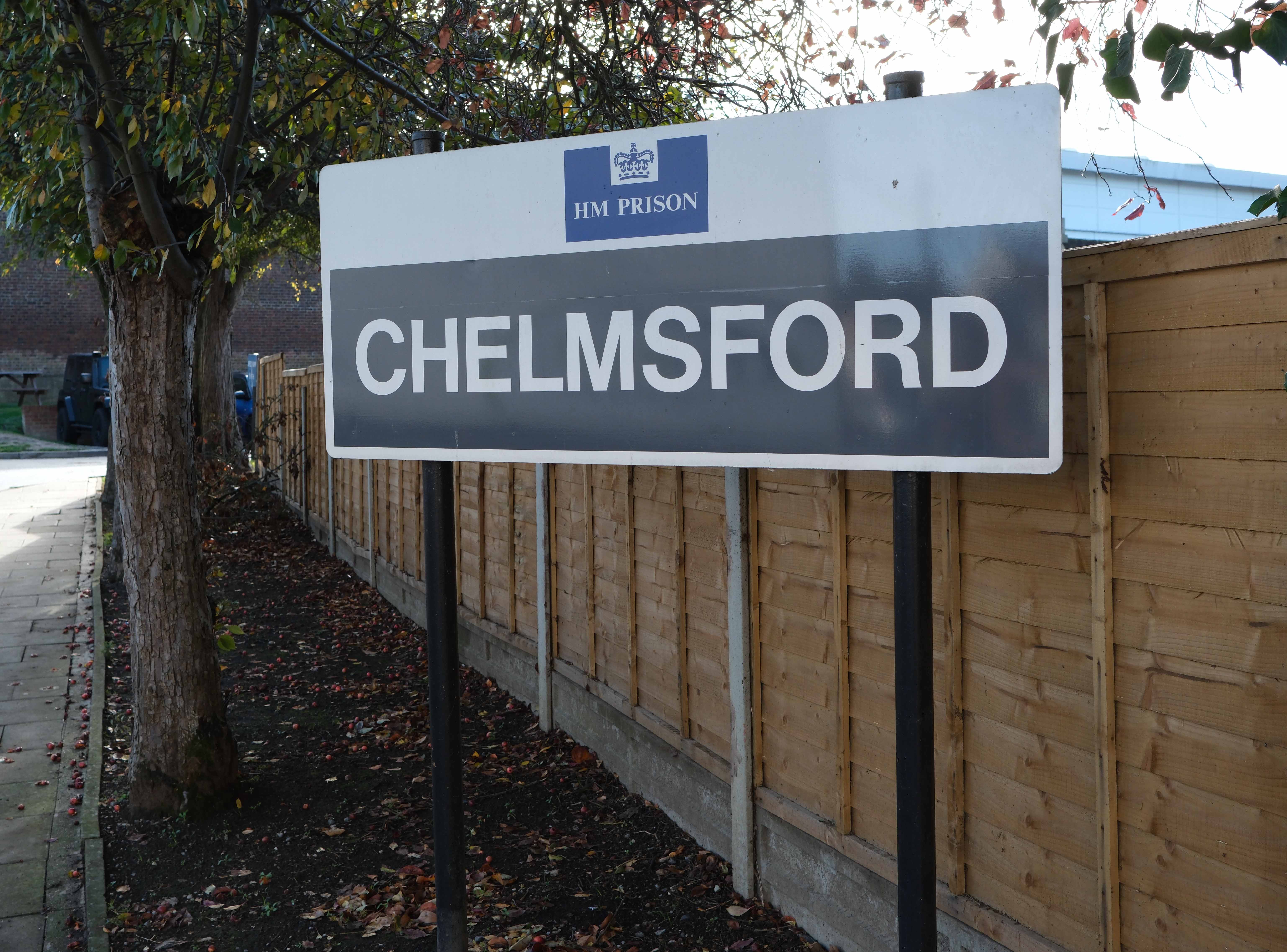 Sign for HM Prison Chelmsford.