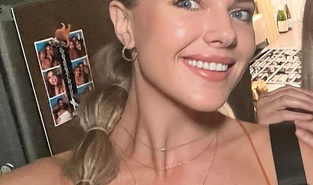 Aspen Brook, from California, grew up using social media filters on all of her pictures which she believes caused her to develop body dysmorphia disorder (pictured before the operation)