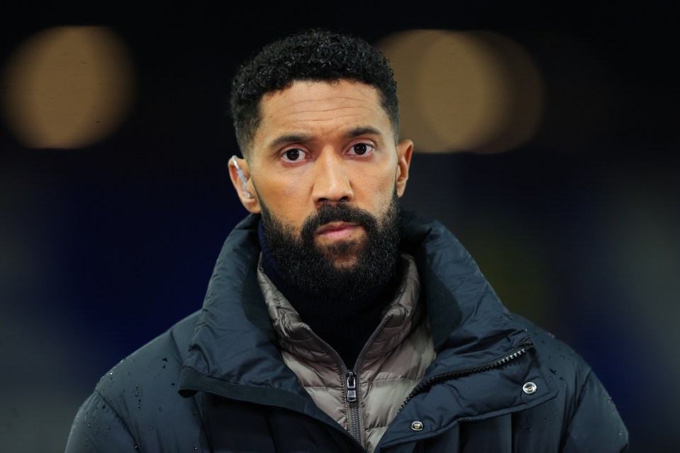 Amazon Prime Sport pundit Gael Clichy during the Premier League match between Everton FC and Manchester City.