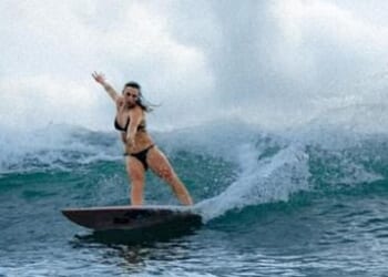 The Guinness World Records are currently assessing her latest efforts to see if she's beaten the current record of 73½ft (22.4m)