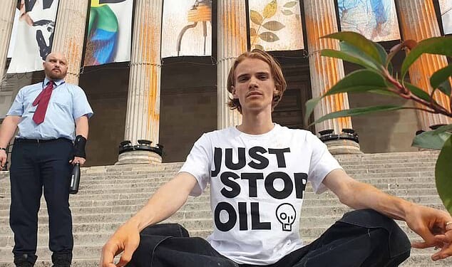 Privately educated Arthur Clifton, 25, is a leading organiser for anti-capitalist group Take Back Power