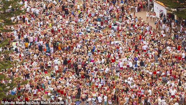 Drone footage shows Coogee teeming with visitors as Sydneysiders flocked to the seaside
