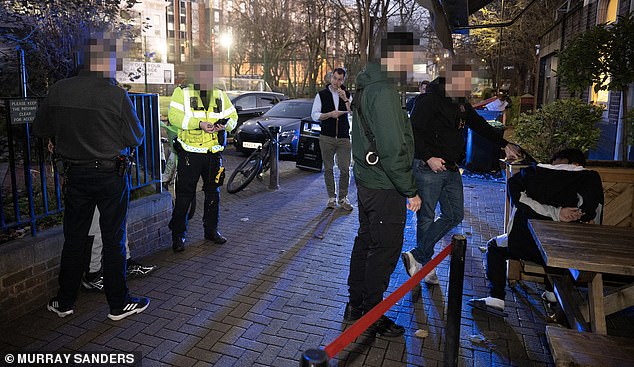 Guy Adams accompanies plain clothed and uniformed police to arrest a phone thief at a pub in Waterloo