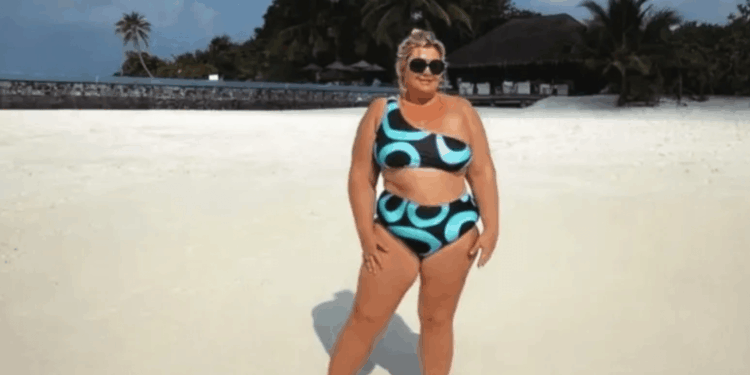 Gemma Collins shows off impressive three stone weight loss in a bikini after turning to fat jabs