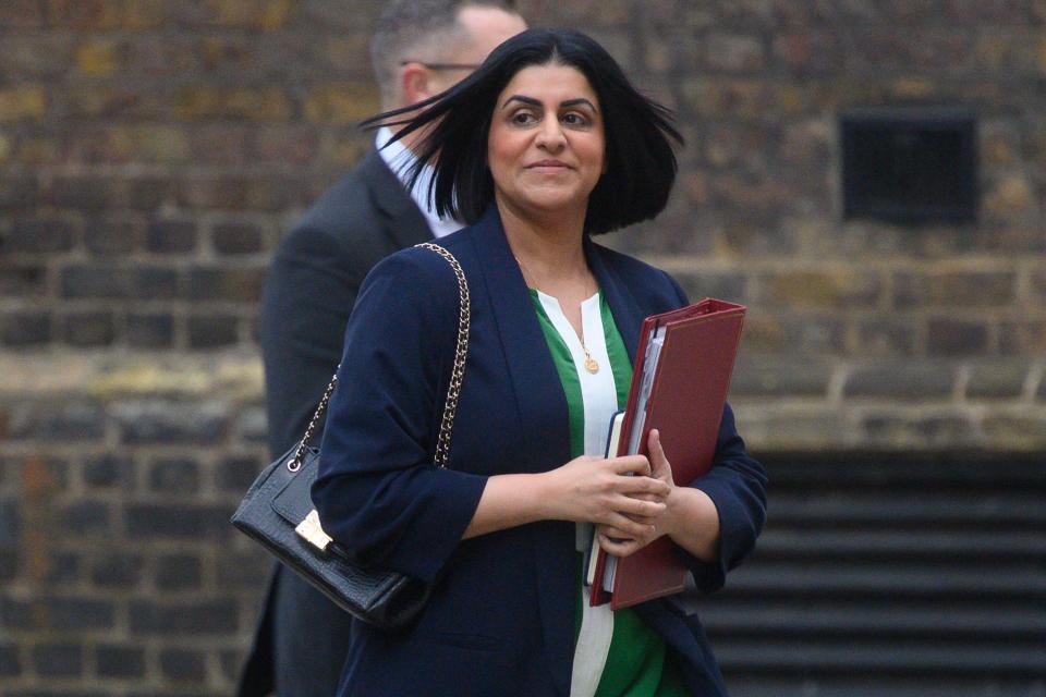 Shabana Mahmood, Secretary of State for the Home Department, arrives for a cabinet meeting.