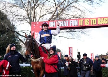 The Jukebox Man - owned by Harry Redknapp - has claimed a King George Chase VI victory