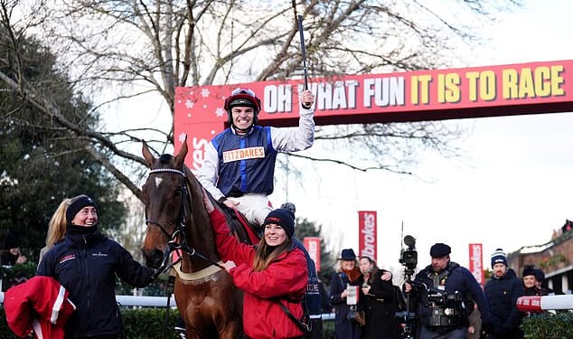 The Jukebox Man - owned by Harry Redknapp - has claimed a King George Chase VI victory
