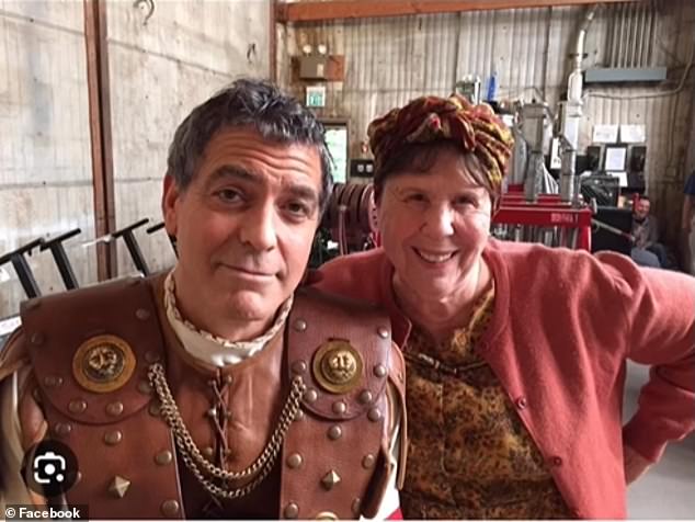Siff is pictured alongside George Clooney as they worked together on 2016 Oscar-nominated film Hail, Caesar!