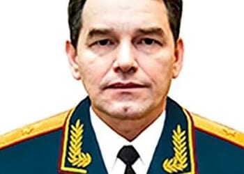 Lt-Gen Fanil Sarvarov, 56, was head of the Department of Operational Training of Vladimir Putin's armed forces