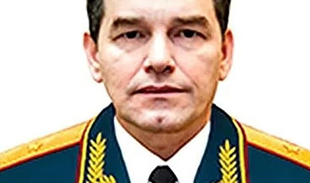 Lt-Gen Fanil Sarvarov, 56, was head of the Department of Operational Training of Vladimir Putin's armed forces
