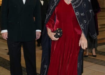 Camilla wore Charles' robe to the Biennial RIFLES Awards Dinner on November 27