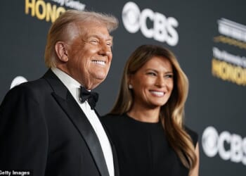 President Donald Trump and first lady Melania Trump attend the 48th annual Kennedy Center Honors at the Kennedy Center on December 07, 2025 in Washington, DC