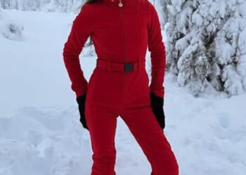 Holly Ramsay skipped fiancé Adam Peaty's mum's 60th birthday on Thursday, opting instead for a lavish trip to Lapland as their family feud rumbles on