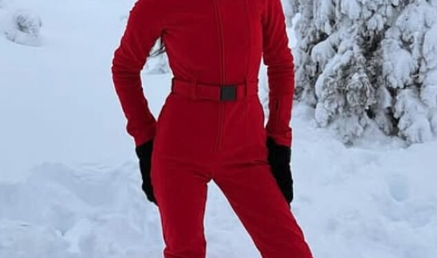 Holly Ramsay skipped fiancé Adam Peaty's mum's 60th birthday on Thursday, opting instead for a lavish trip to Lapland as their family feud rumbles on