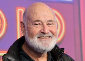 Hollywood Director Rob Reiner smiles at Radio City Music Hall on Feb. 14, 2025 in New York City.