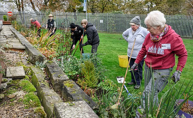 Volunteers have been helping by carrying out works at the manor house in Middleton