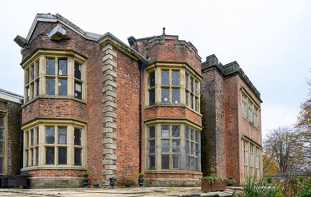 Pictured: Hopwood Hall in Middleton, five miles north of Manchester