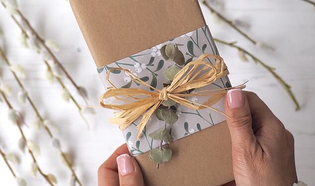 Professional gift wrapper Jane Means revealed five present wrapping trends in 2025 - one of the standouts being a preference for incorporating eco-inspired materials like matte kraft paper