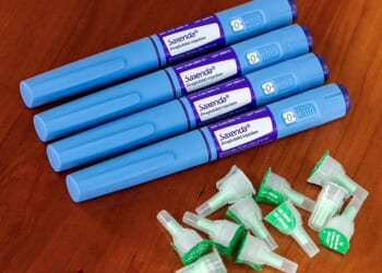 Liraglutide — sold under the brand name Saxenda — is often offered to people with with a BMI of over 30 on the NHS as it improves blood sugar control and aids weight loss