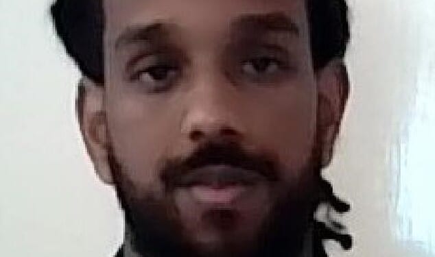 Mahad Elmi, 27, left the open jail in Buckinghamshire and is now unlawfully at large, Thames Valley Police said
