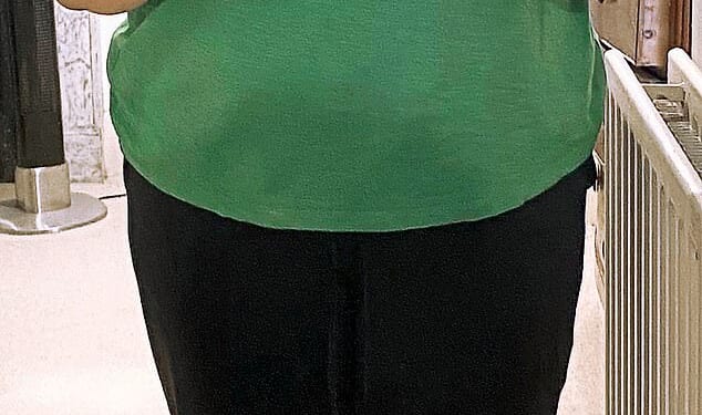 October 2024: Claudia Connell weighed 13st 2lb