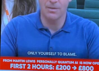 One of the fake ads of personal finance expert Martin Lewis circulating around social media